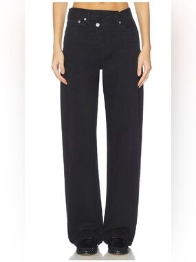 Agolde Black Criss Cross Upsize Jeans